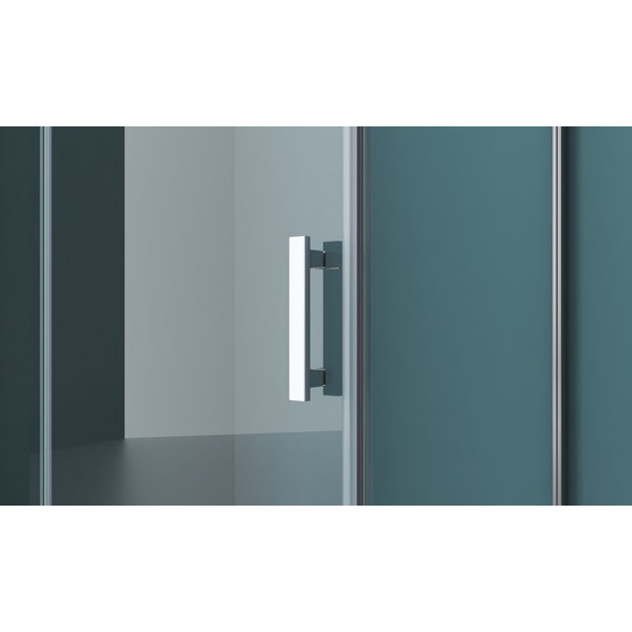 Душевое ограждение BelBagno 100х80 см KRAFT-AH-12-100/80-C-Cr-R, хром/прозрачное - фото 5