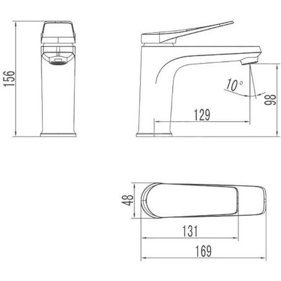 Смеситель для раковины Lemark Bronx LM3706GM, графит - фото 5