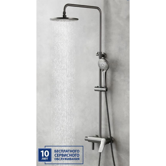 Душевая стойка Lemark Bronx LM3762GM, графит - фото 5