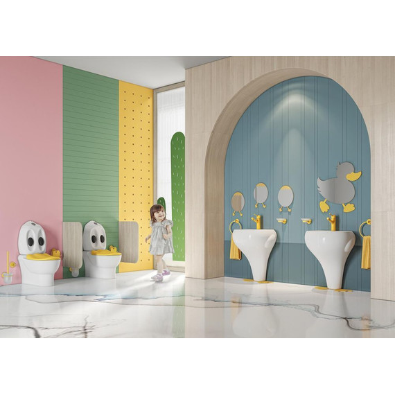 Раковина напольная детская Creavit Ducky 52 см DC052.00000 - фото, картинка 3 Раковина напольная детская Creavit Ducky 52 см DC052.00000 - фото 3