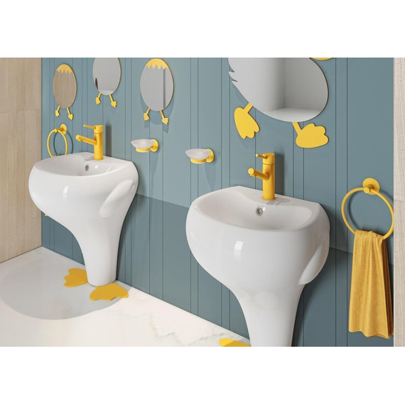 Раковина напольная детская Creavit Ducky 52 см DC052.00000 - фото, картинка 4 Раковина напольная детская Creavit Ducky 52 см DC052.00000 - фото 4
