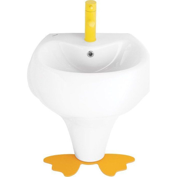 Раковина напольная детская Creavit Ducky 52 см DC052.00000 - фото, картинка 2 Раковина напольная детская Creavit Ducky 52 см DC052.00000 - фото 2
