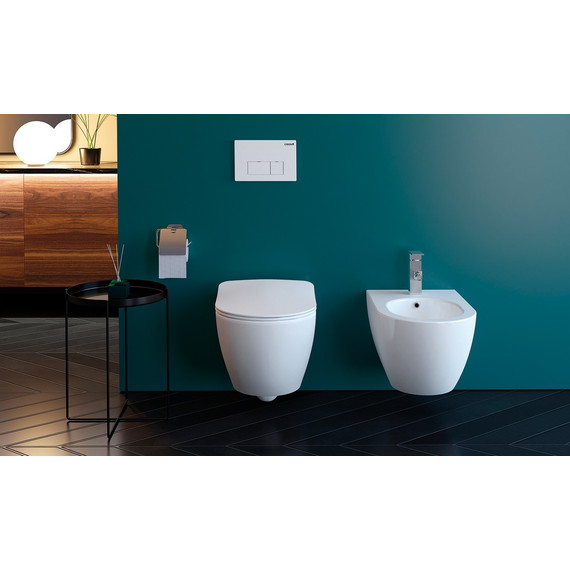 Унитаз подвесной безободковый Creavit Free FE322.00100 - фото 6