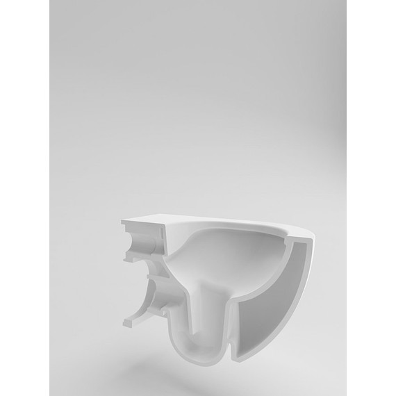 Унитаз-биде подвесной безободковый Creavit Free FE322.00500 со встроенным смесителем - фото, картинка 4 Унитаз-биде подвесной безободковый Creavit Free FE322.00500 со встроенным смесителем - фото 4