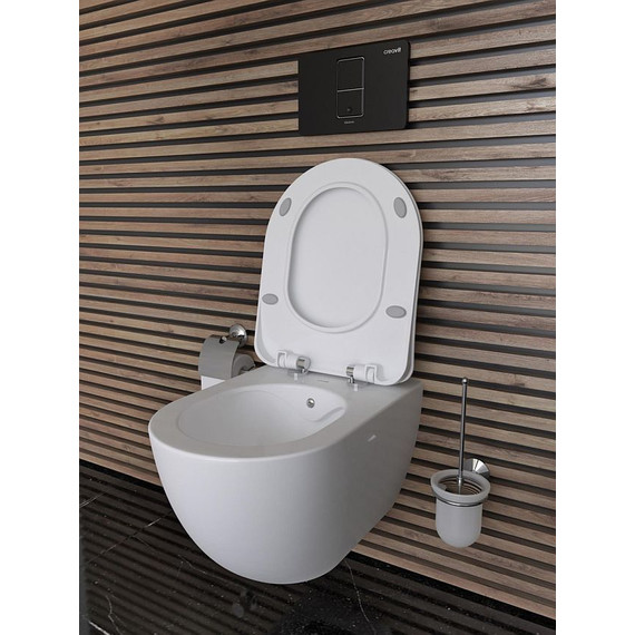 Унитаз-биде подвесной безободковый Creavit Free FE322.00000 - фото, картинка 6 Унитаз-биде подвесной безободковый Creavit Free FE322.00000 - фото 6