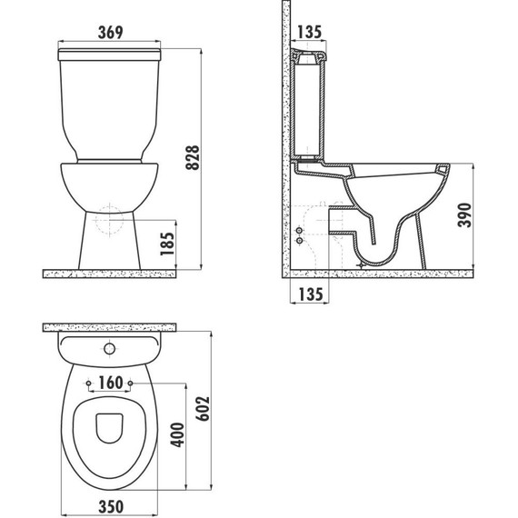 Унитаз-компакт Creavit Sedef SD318.00100 - фото 7