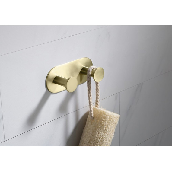 Двойной крючок Timo Saona 13014/17, цвет золото матовое - фото 2