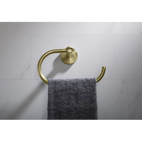 Полотенцедержатель Timo Saona 13050/17, цвет золото матовое - фото 4