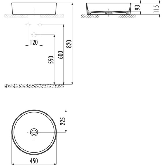 Раковина-чаша Creavit Loop 45 см LP145 - фото, картинка 3 Раковина-чаша Creavit Loop 45 см LP145 - фото 3