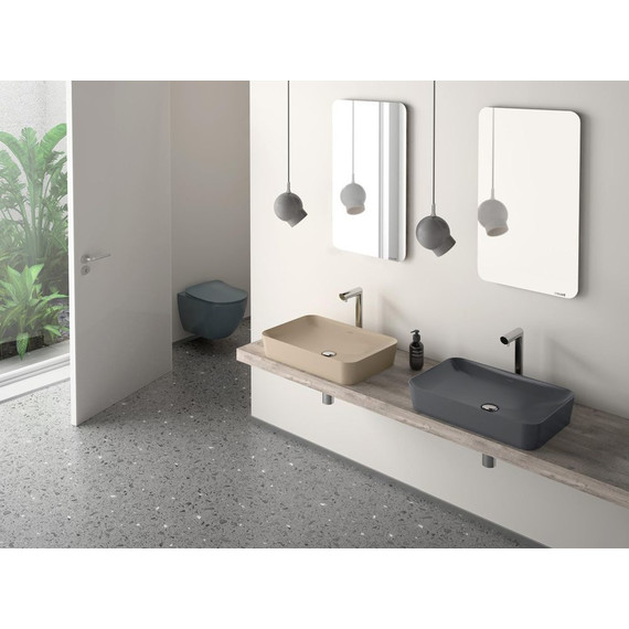 Раковина-чаша Creavit Ultra 60 см UL060.60000, антрацит матовый - фото 3