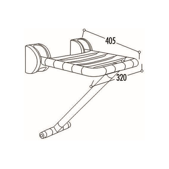 Сиденье для душа Creavit TB410 - фото 2