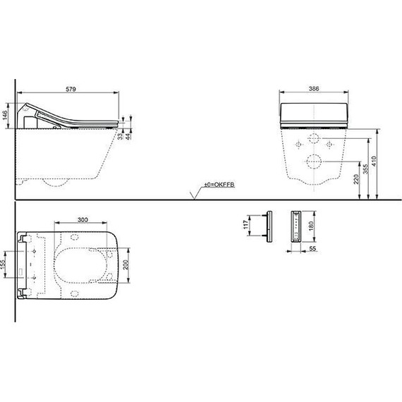 Электронная крышка-биде Toto Washlet SX Ewater+ микролифт TCF896CG#NW1 - фото 6