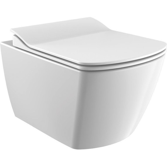 Унитаз подвесной безободковый Creavit Elegant EG321.00100 - фото 