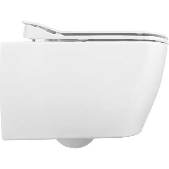 Унитаз подвесной безободковый Creavit Elegant EG321.00100 - фото 4