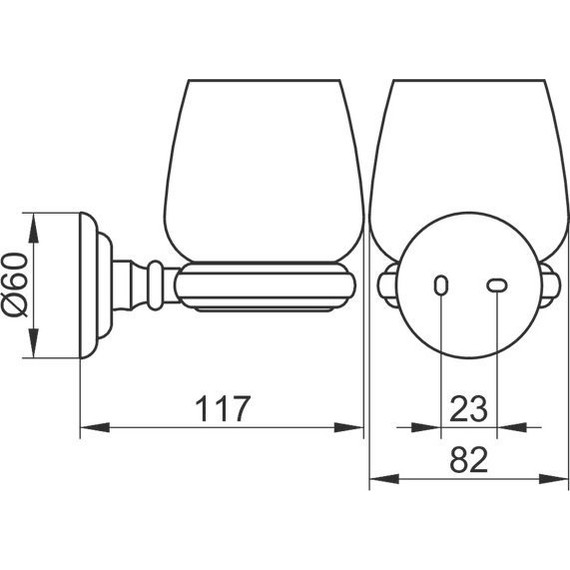 Стакан для зубных щеток Keuco Astor 2150019000 - фото 2