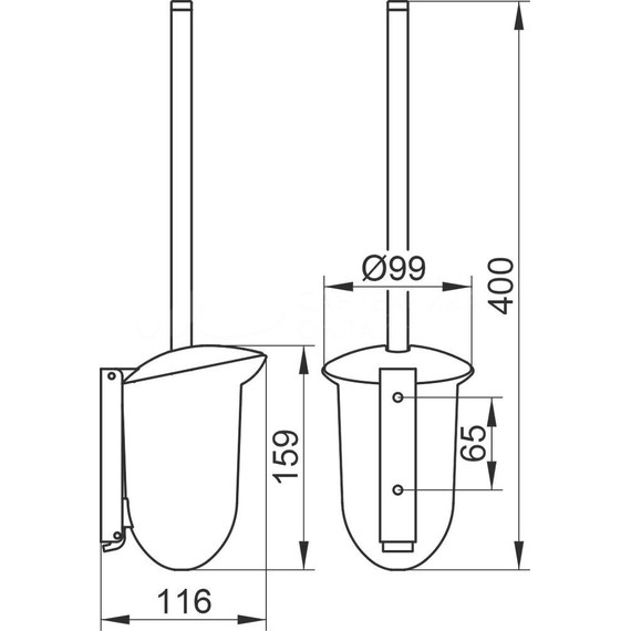 Ёршик для унитаза Keuco Astor 03864010100 - фото 3