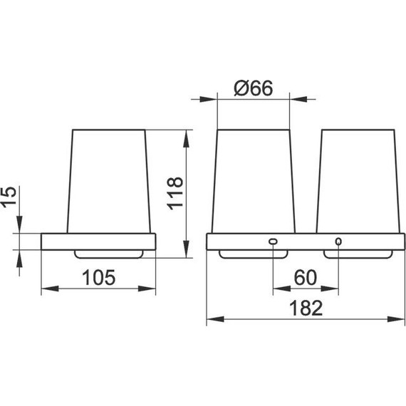 Двойной стакан для зубных щеток Keuco Edition 11 11151019000 - фото 3