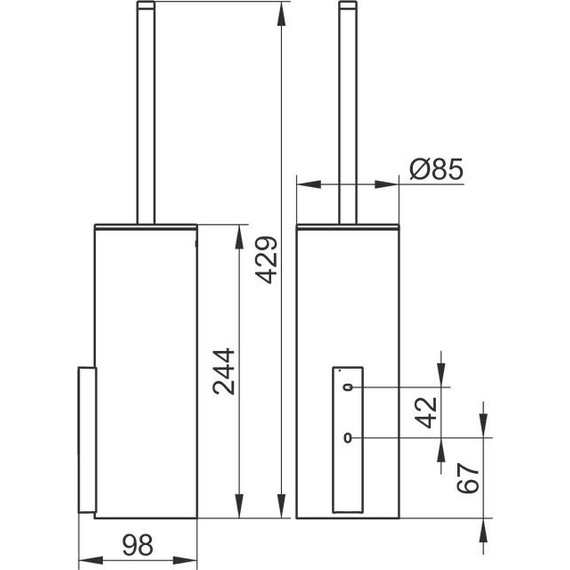 Ёршик для унитаза Keuco Edition 400 11564019000 - фото 3