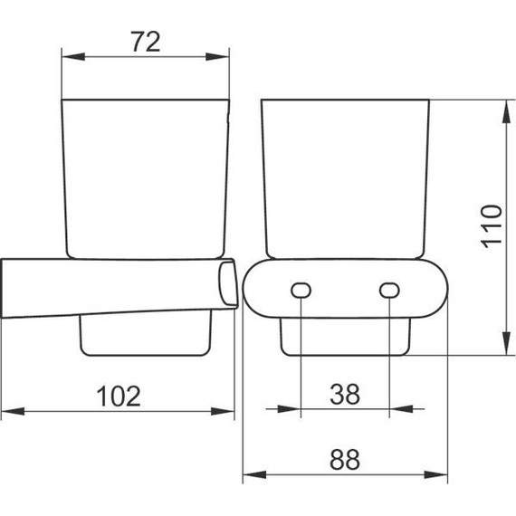 Стакан для зубных щеток Keuco Elegance 11650019000 - фото 4