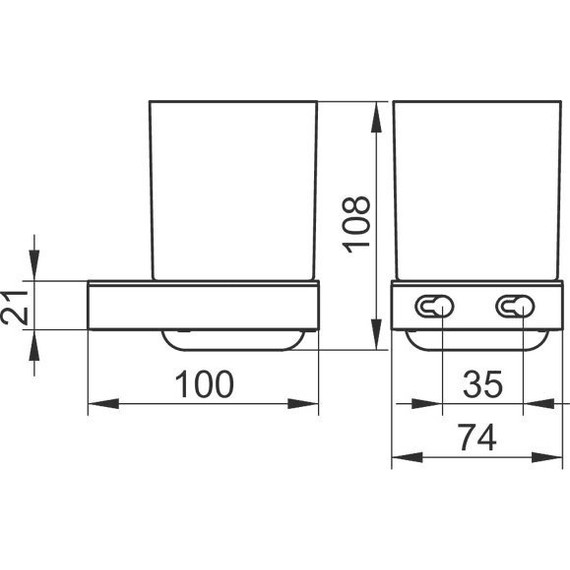 Стакан для зубных щеток Keuco Smart 14750019000 - фото 2