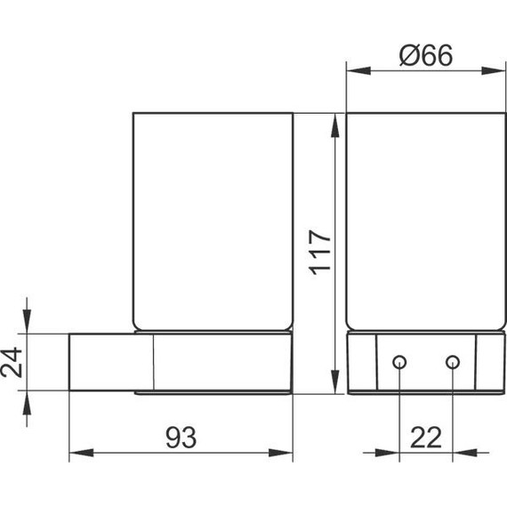 Стакан для зубных щеток Keuco Plan 14950019000, цвет хром - фото 2