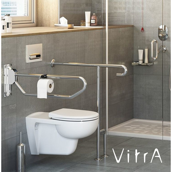 Унитаз подвесной безободковый Vitra Conforma 5810B003-6234 для людей с ограниченными возможностями, с крышкой дюропласт - фото, картинка 3 Унитаз подвесной безободковый Vitra Conforma 5810B003-6234 для людей с ограниченными возможностями, с крышкой дюропласт - фото 3