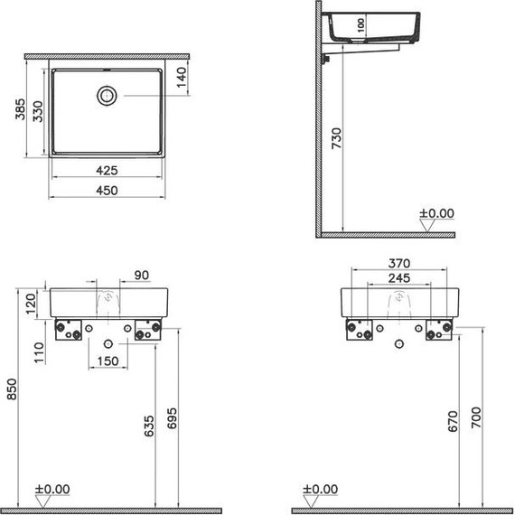 Раковина-чаша Vitra ArchiPlan 45 см 7403B003-0012 - фото, картинка 2 Раковина-чаша Vitra ArchiPlan 45 см 7403B003-0012 - фото 2