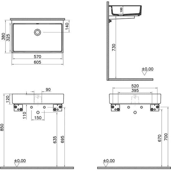 Раковина-чаша Vitra ArchiPlan 60 см 7404B003-0012 - фото, картинка 2 Раковина-чаша Vitra ArchiPlan 60 см 7404B003-0012 - фото 2