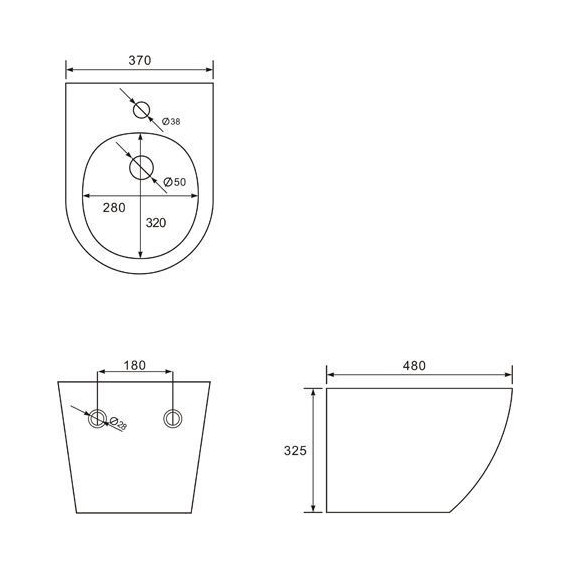 Биде подвесное Comforty 103-1B - фото, картинка 5 Биде подвесное Comforty 103-1B - фото 5