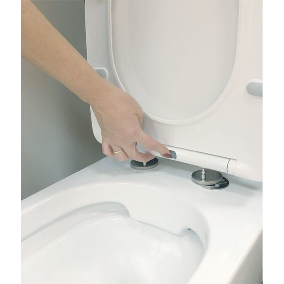 Унитаз подвесной безободковый Comforty 103 с крышкой микролифт - фото 5