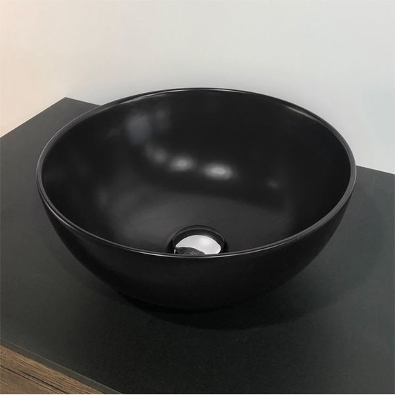 Раковина-чаша Comforty 35 см 107MB, черный матовый - фото 4