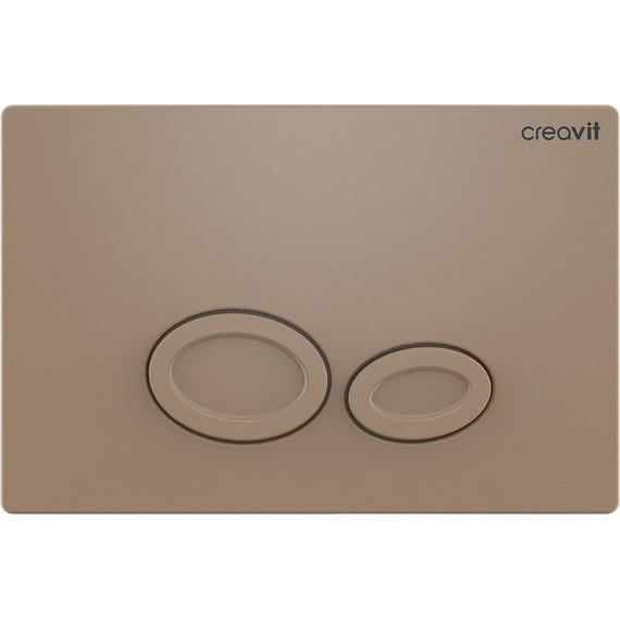 Кнопка смыва Creavit Drop GP2002.06, капучино матовый - фото 