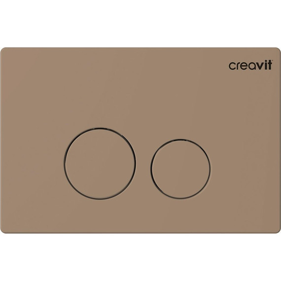 Кнопка смыва Creavit Terra GP9002.06, капучино матовый - фото 