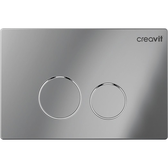Кнопка смыва Creavit Terra GP9004.00, хром глянец - фото 