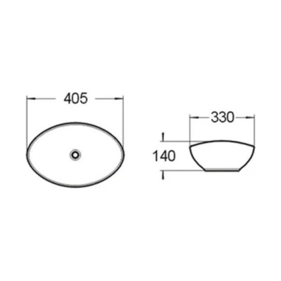 Раковина-чаша Comforty 40 см 7838MB, черный матовый - фото 7