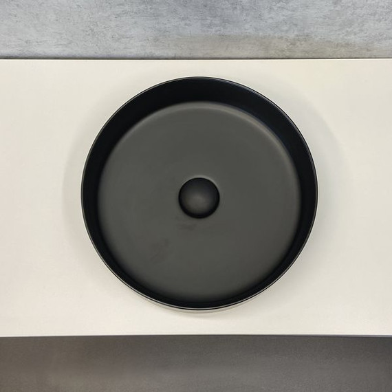 Раковина-чаша Comforty 39 см 9110MB, черный матовый - фото 4