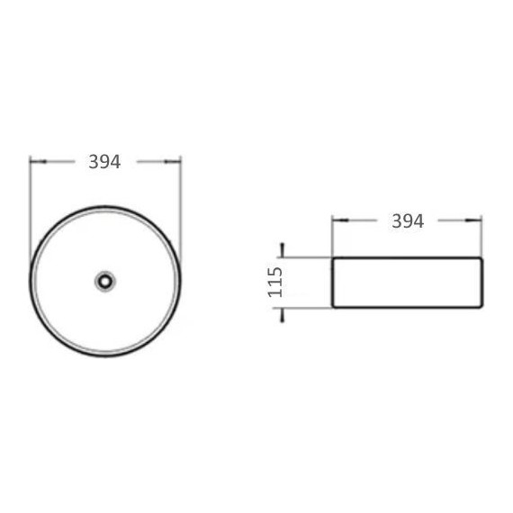 Раковина-чаша Comforty 39 см 9110MB, черный матовый - фото 7