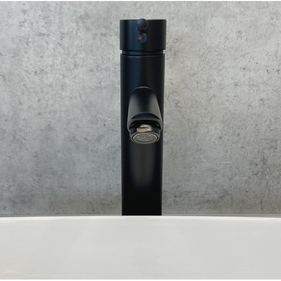 Смеситель для раковины высокий Comforty FC018B-CMT, черный матовый - фото 3