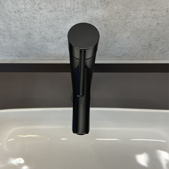 Смеситель для раковины высокий Comforty FC018B-CMT, черный матовый - фото 4