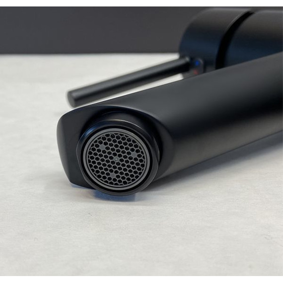 Смеситель для раковины высокий Comforty FC018B-CMT, черный матовый - фото 5