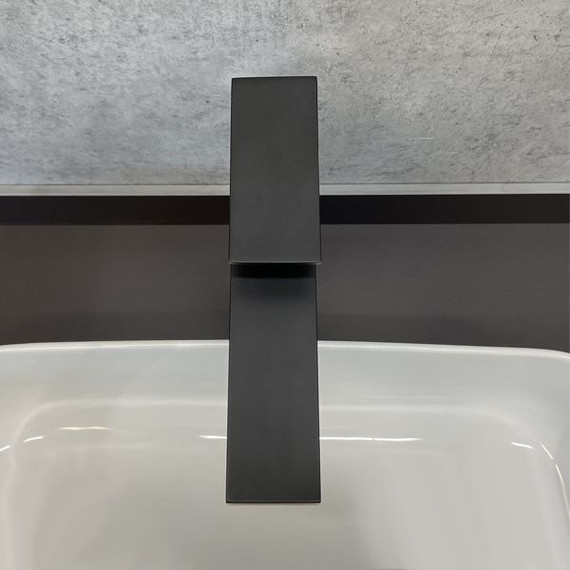 Смеситель для раковины высокий Comforty FC045B-CMT, черный матовый - фото 4