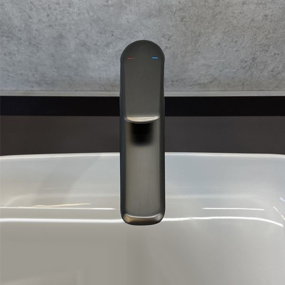 Смеситель для раковины высокий Comforty FC074B-CGT, графит, Цвет производителя: оружейная сталь - фото 3