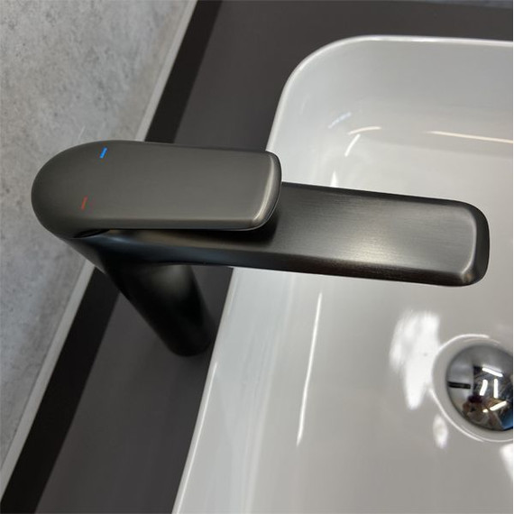 Смеситель для раковины высокий Comforty FC074B-CGT, графит, Цвет производителя: оружейная сталь - фото 4