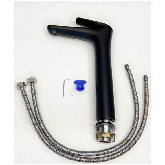 Смеситель для раковины высокий Comforty FC074B-CMT, черный матовый, Цвет производителя: чёрный матовый - фото 5