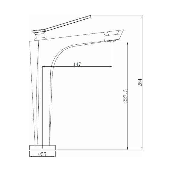 Смеситель для раковины высокий Comforty FC088B-CMT, черный матовый - фото 10