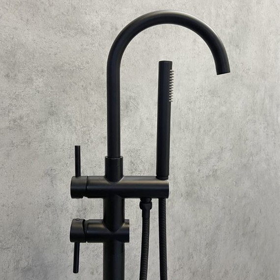 Смеситель для ванны Comforty FE018M-CMT, черный матовый, Цвет производителя: чёрный матовый - фото 3