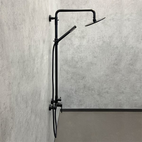 Душевая стойка Comforty FF018W-CMT, черный матовый - фото 3