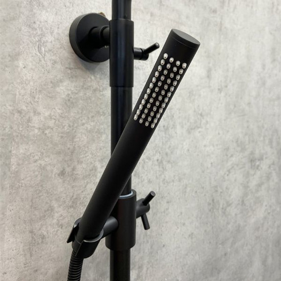 Душевая стойка Comforty FF018W-CMT, черный матовый - фото 6