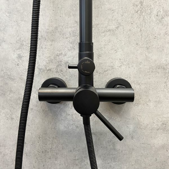 Душевая стойка Comforty FF018W-CMT, черный матовый - фото 8