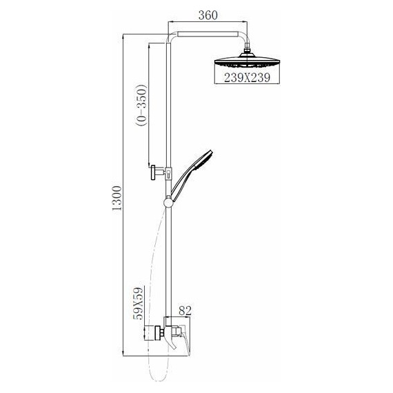 Душевая стойка Comforty FF071R-CCT - фото 11